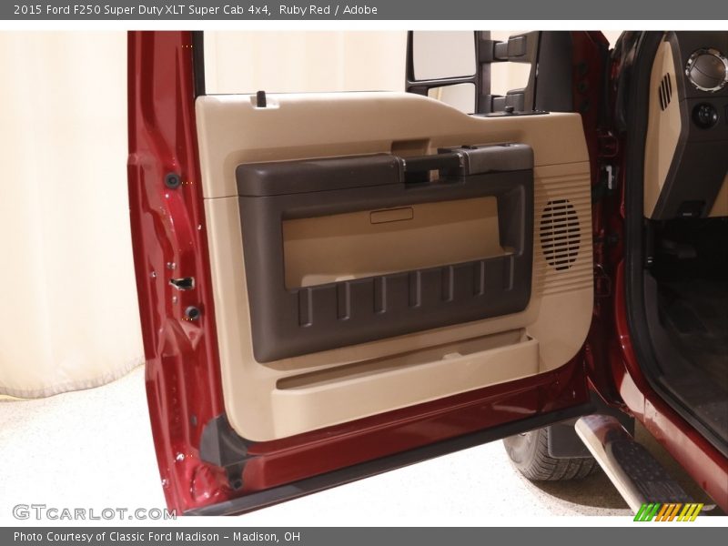 Ruby Red / Adobe 2015 Ford F250 Super Duty XLT Super Cab 4x4