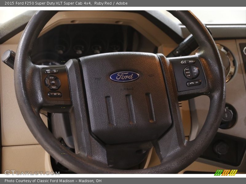 Ruby Red / Adobe 2015 Ford F250 Super Duty XLT Super Cab 4x4