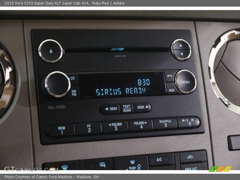 Ruby Red / Adobe 2015 Ford F250 Super Duty XLT Super Cab 4x4