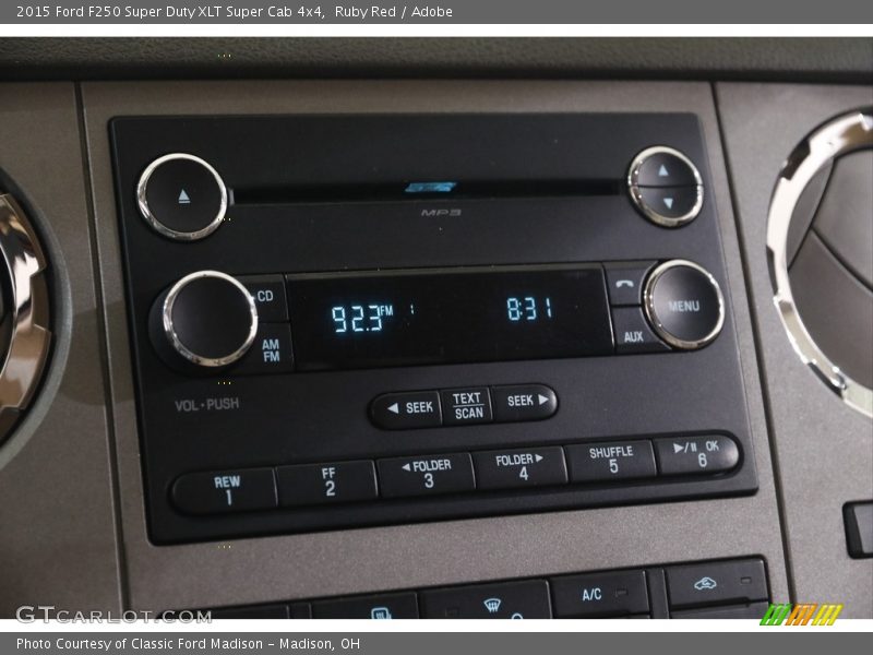 Ruby Red / Adobe 2015 Ford F250 Super Duty XLT Super Cab 4x4