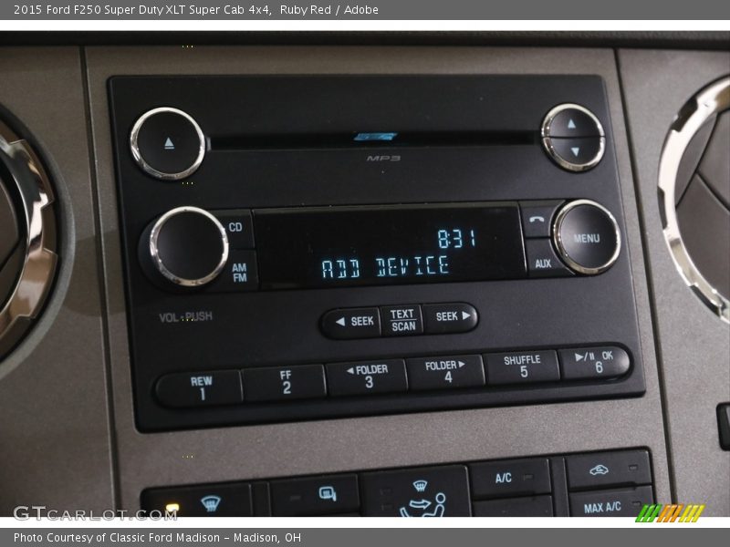 Ruby Red / Adobe 2015 Ford F250 Super Duty XLT Super Cab 4x4