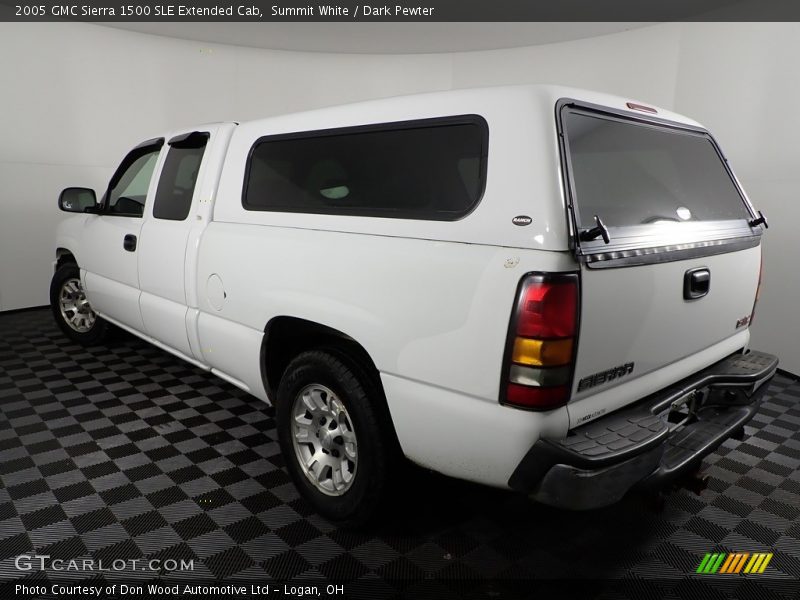 Summit White / Dark Pewter 2005 GMC Sierra 1500 SLE Extended Cab