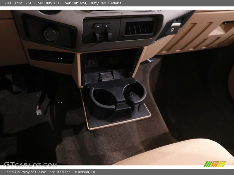 Ruby Red / Adobe 2015 Ford F250 Super Duty XLT Super Cab 4x4