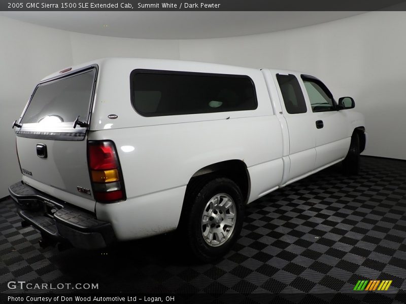 Summit White / Dark Pewter 2005 GMC Sierra 1500 SLE Extended Cab