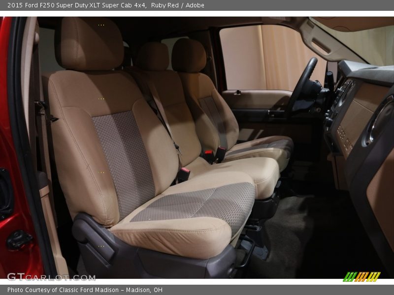 Ruby Red / Adobe 2015 Ford F250 Super Duty XLT Super Cab 4x4