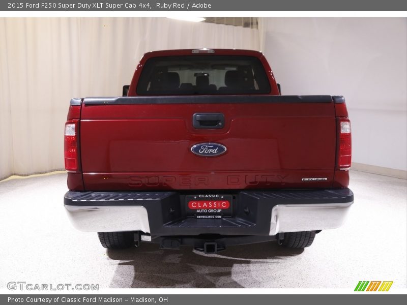Ruby Red / Adobe 2015 Ford F250 Super Duty XLT Super Cab 4x4