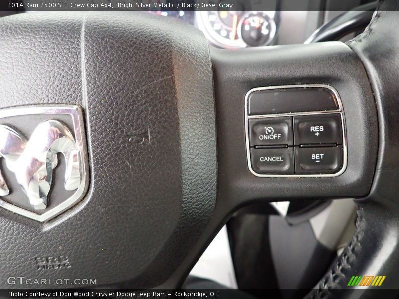 Bright Silver Metallic / Black/Diesel Gray 2014 Ram 2500 SLT Crew Cab 4x4