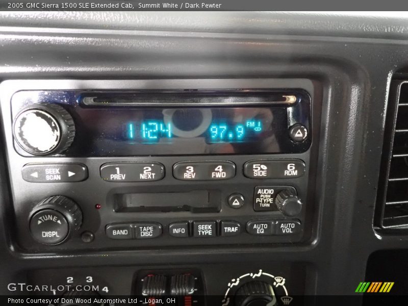 Summit White / Dark Pewter 2005 GMC Sierra 1500 SLE Extended Cab