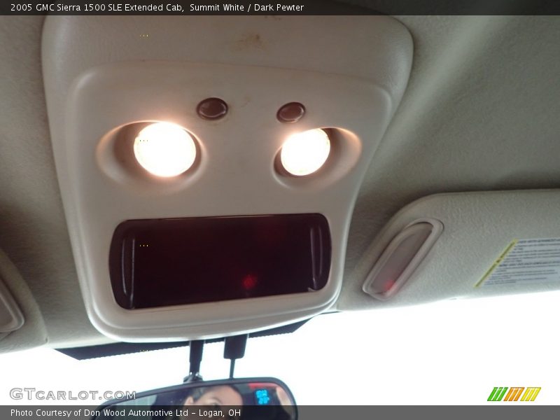 Summit White / Dark Pewter 2005 GMC Sierra 1500 SLE Extended Cab
