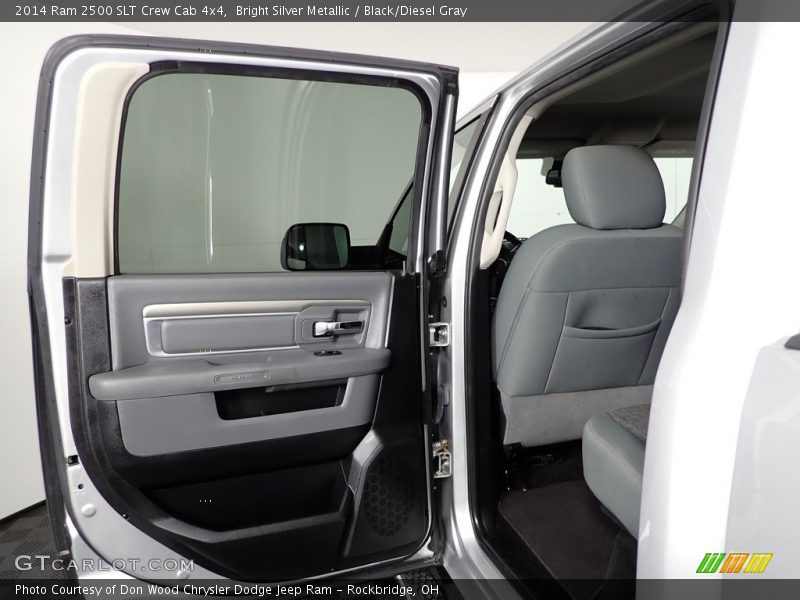 Bright Silver Metallic / Black/Diesel Gray 2014 Ram 2500 SLT Crew Cab 4x4