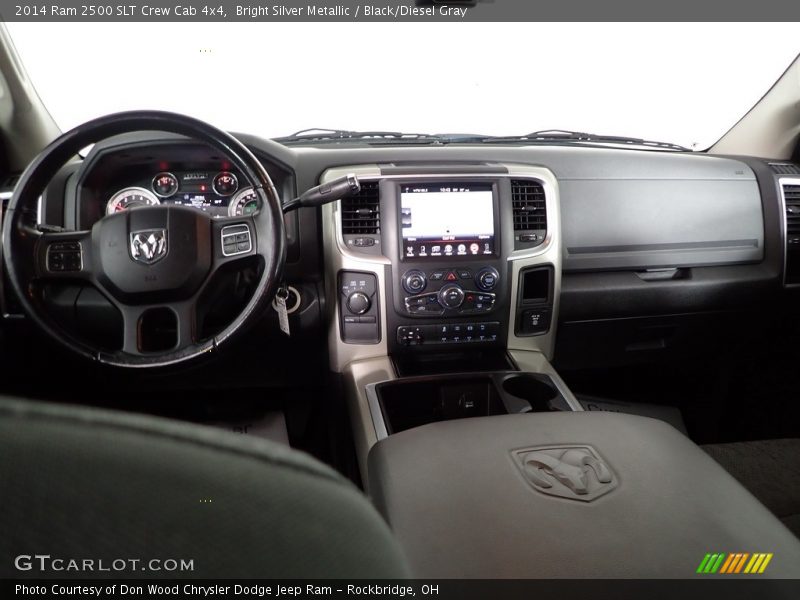 Bright Silver Metallic / Black/Diesel Gray 2014 Ram 2500 SLT Crew Cab 4x4