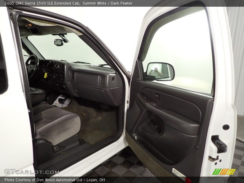 Summit White / Dark Pewter 2005 GMC Sierra 1500 SLE Extended Cab