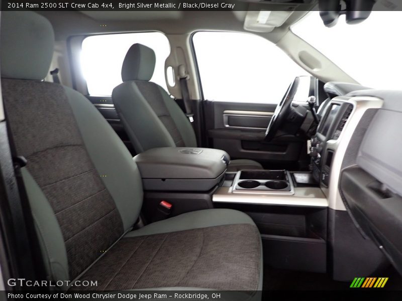 Bright Silver Metallic / Black/Diesel Gray 2014 Ram 2500 SLT Crew Cab 4x4