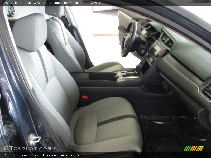 Cosmic Blue Metallic / Black/Ivory 2019 Honda Civic LX Sedan
