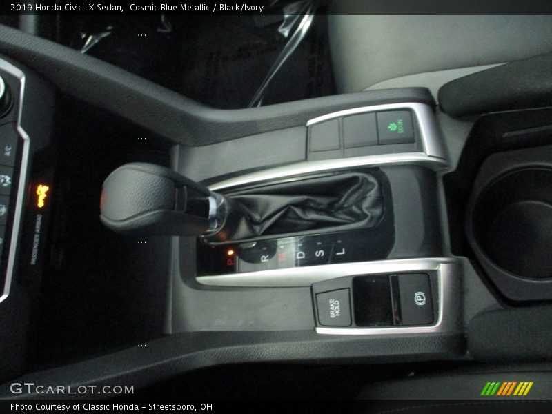 Cosmic Blue Metallic / Black/Ivory 2019 Honda Civic LX Sedan
