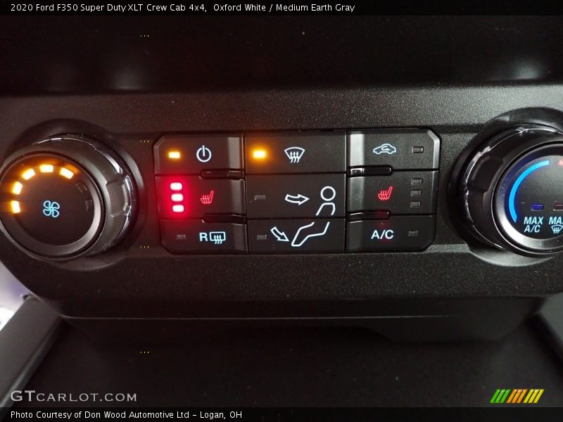Oxford White / Medium Earth Gray 2020 Ford F350 Super Duty XLT Crew Cab 4x4