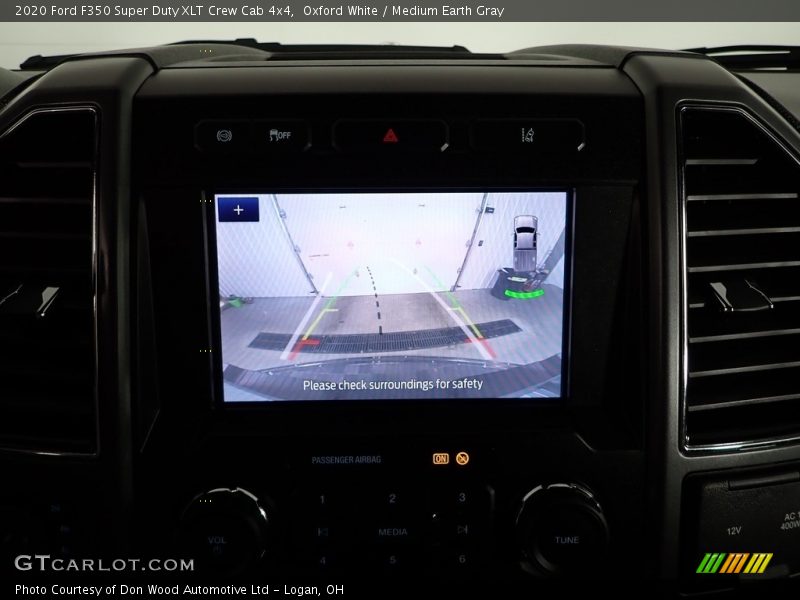 Oxford White / Medium Earth Gray 2020 Ford F350 Super Duty XLT Crew Cab 4x4