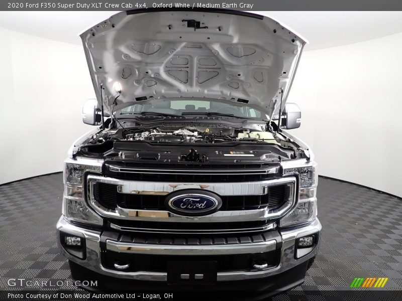 Oxford White / Medium Earth Gray 2020 Ford F350 Super Duty XLT Crew Cab 4x4