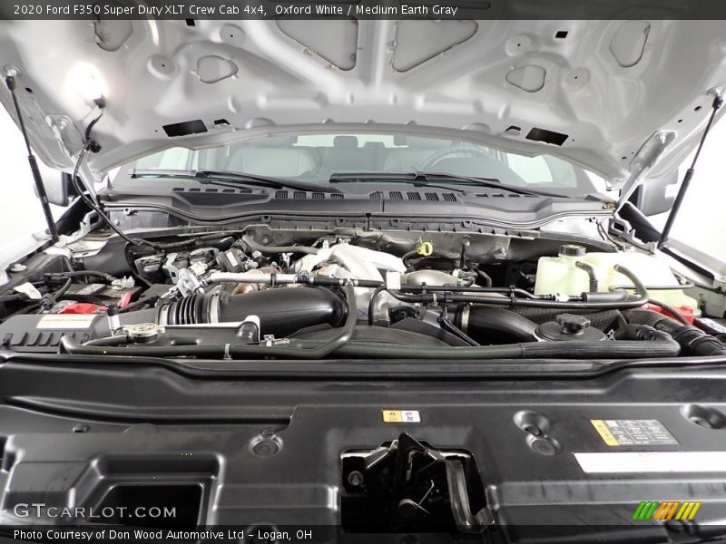 Oxford White / Medium Earth Gray 2020 Ford F350 Super Duty XLT Crew Cab 4x4