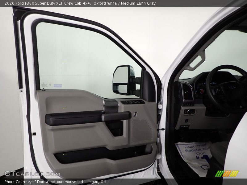 Oxford White / Medium Earth Gray 2020 Ford F350 Super Duty XLT Crew Cab 4x4