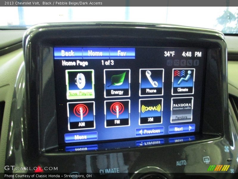 Black / Pebble Beige/Dark Accents 2013 Chevrolet Volt