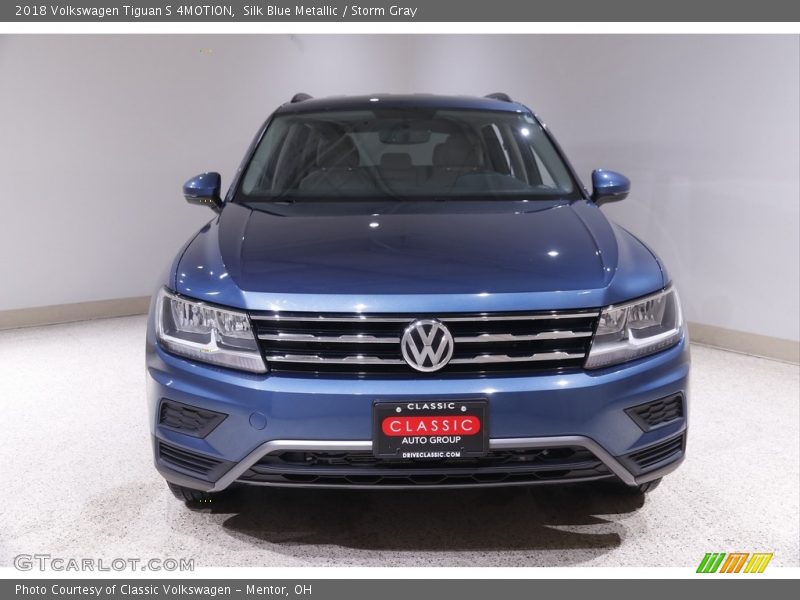 Silk Blue Metallic / Storm Gray 2018 Volkswagen Tiguan S 4MOTION