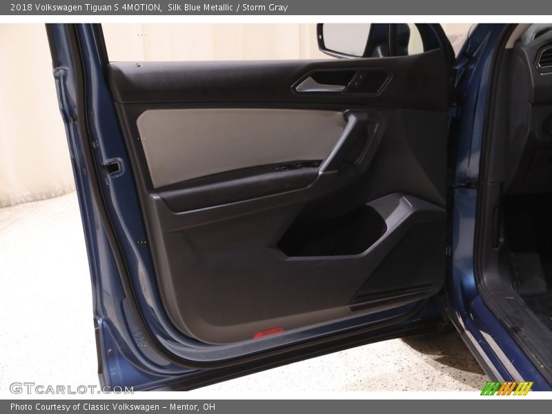 Silk Blue Metallic / Storm Gray 2018 Volkswagen Tiguan S 4MOTION