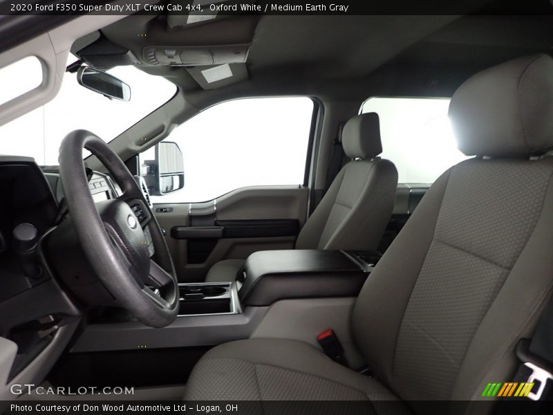 Oxford White / Medium Earth Gray 2020 Ford F350 Super Duty XLT Crew Cab 4x4