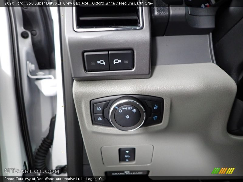Oxford White / Medium Earth Gray 2020 Ford F350 Super Duty XLT Crew Cab 4x4