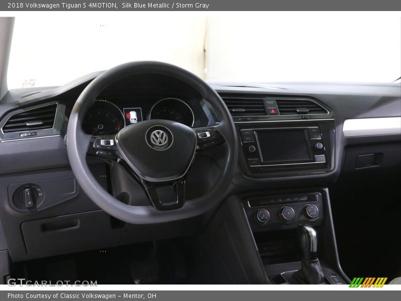 Silk Blue Metallic / Storm Gray 2018 Volkswagen Tiguan S 4MOTION