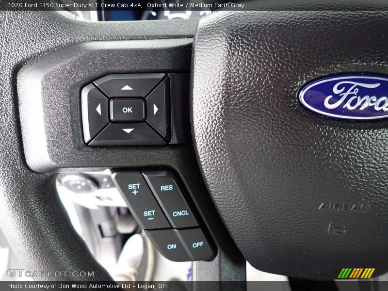 Oxford White / Medium Earth Gray 2020 Ford F350 Super Duty XLT Crew Cab 4x4