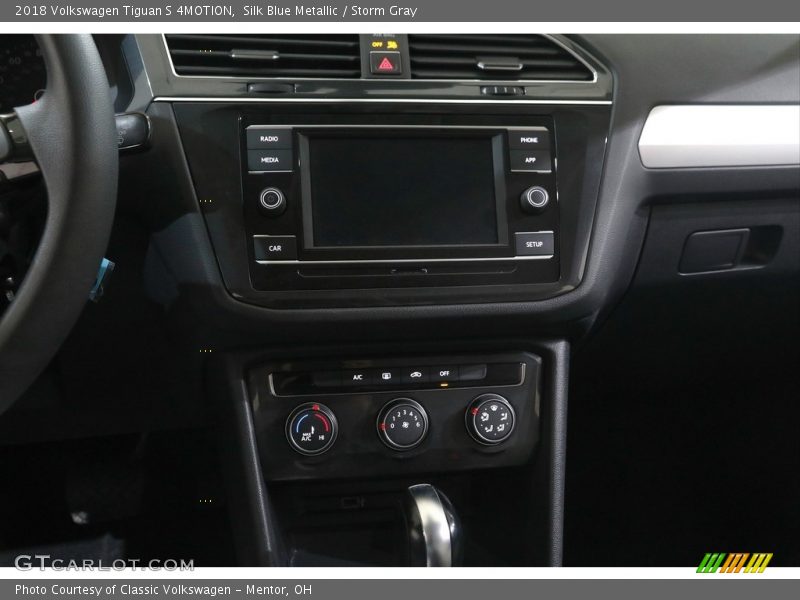 Silk Blue Metallic / Storm Gray 2018 Volkswagen Tiguan S 4MOTION
