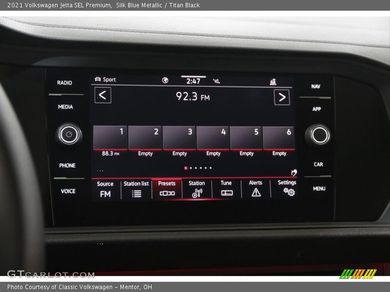 Silk Blue Metallic / Titan Black 2021 Volkswagen Jetta SEL Premium