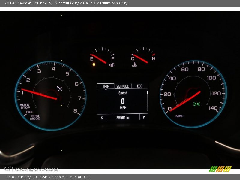 Nightfall Gray Metallic / Medium Ash Gray 2019 Chevrolet Equinox LS