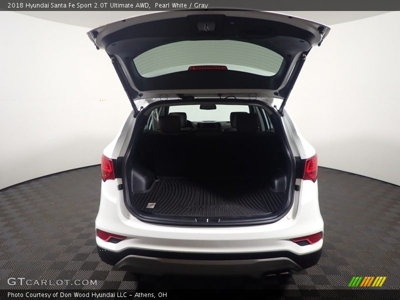 Pearl White / Gray 2018 Hyundai Santa Fe Sport 2.0T Ultimate AWD
