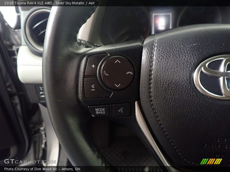 Silver Sky Metallic / Ash 2018 Toyota RAV4 XLE AWD