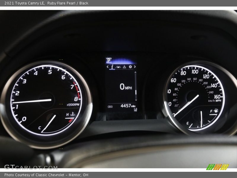 Ruby Flare Pearl / Black 2021 Toyota Camry LE