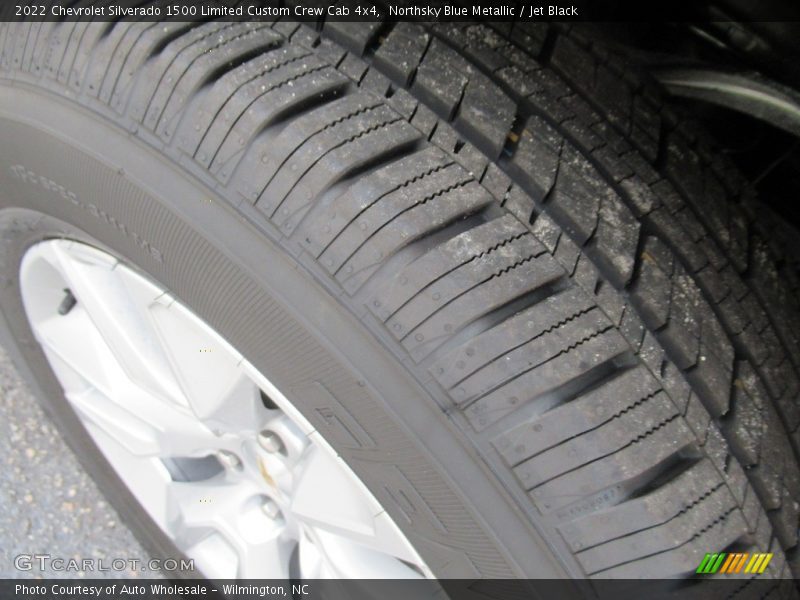Northsky Blue Metallic / Jet Black 2022 Chevrolet Silverado 1500 Limited Custom Crew Cab 4x4