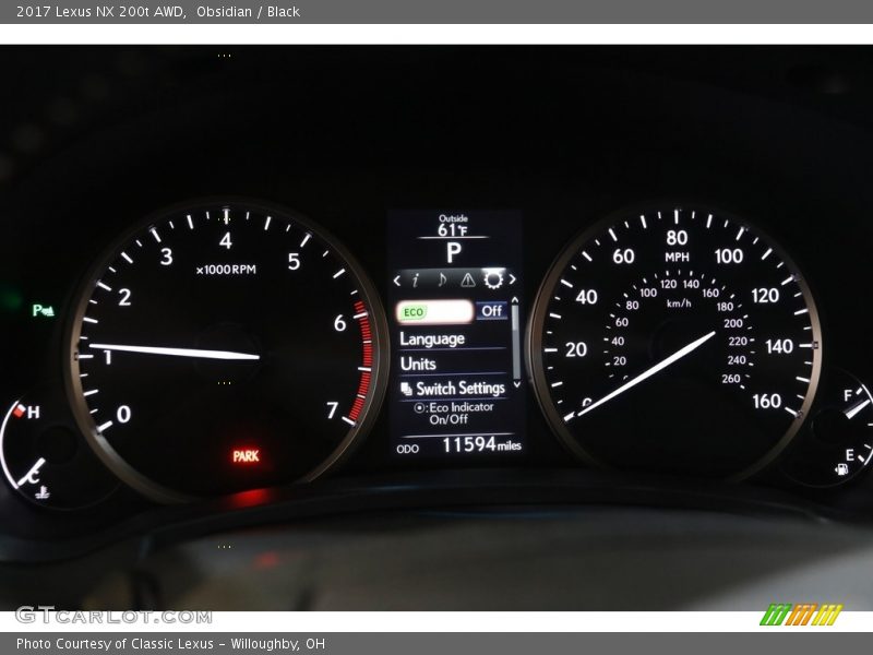 Obsidian / Black 2017 Lexus NX 200t AWD