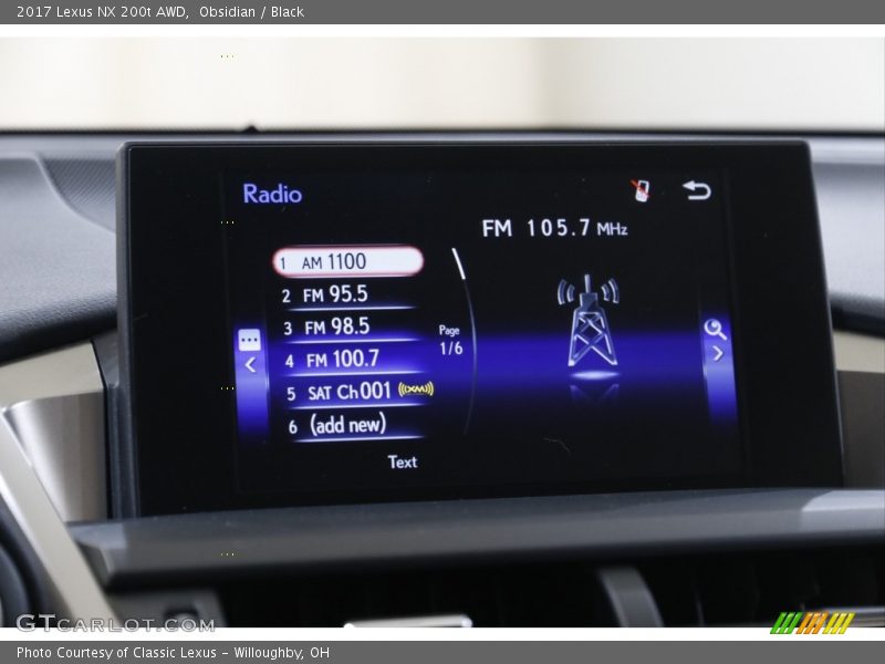 Obsidian / Black 2017 Lexus NX 200t AWD