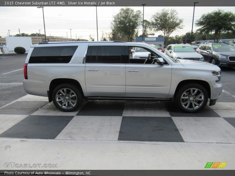 Silver Ice Metallic / Jet Black 2015 Chevrolet Suburban LTZ 4WD