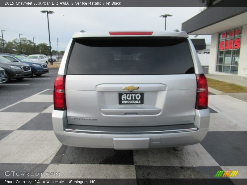 Silver Ice Metallic / Jet Black 2015 Chevrolet Suburban LTZ 4WD
