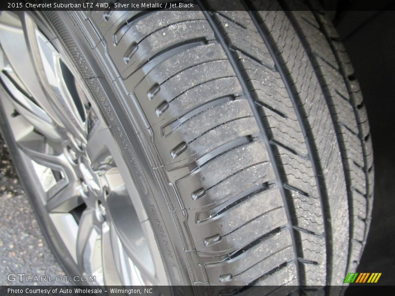 Silver Ice Metallic / Jet Black 2015 Chevrolet Suburban LTZ 4WD