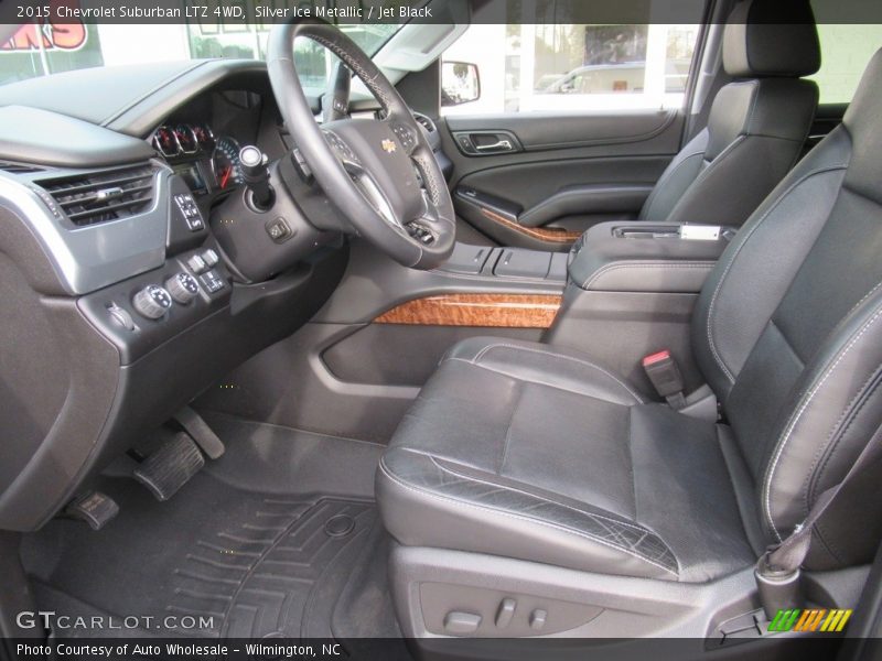 Silver Ice Metallic / Jet Black 2015 Chevrolet Suburban LTZ 4WD