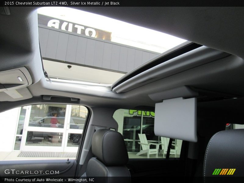 Silver Ice Metallic / Jet Black 2015 Chevrolet Suburban LTZ 4WD