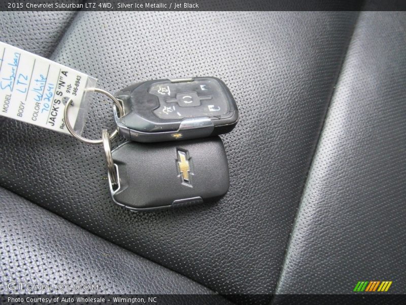 Silver Ice Metallic / Jet Black 2015 Chevrolet Suburban LTZ 4WD