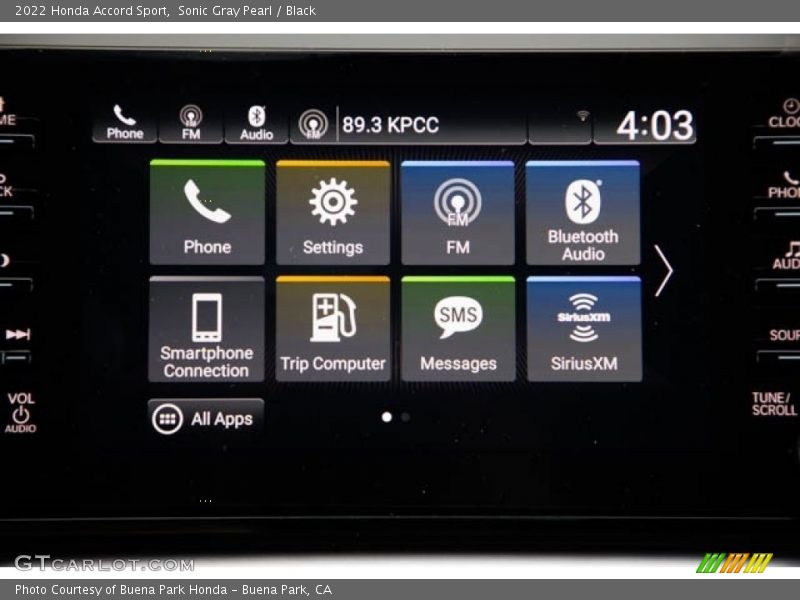 Sonic Gray Pearl / Black 2022 Honda Accord Sport