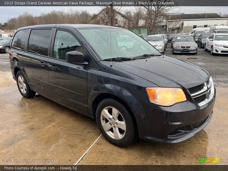 Maximum Steel Metallic / Black/Light Graystone 2013 Dodge Grand Caravan American Value Package