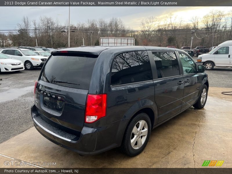 Maximum Steel Metallic / Black/Light Graystone 2013 Dodge Grand Caravan American Value Package