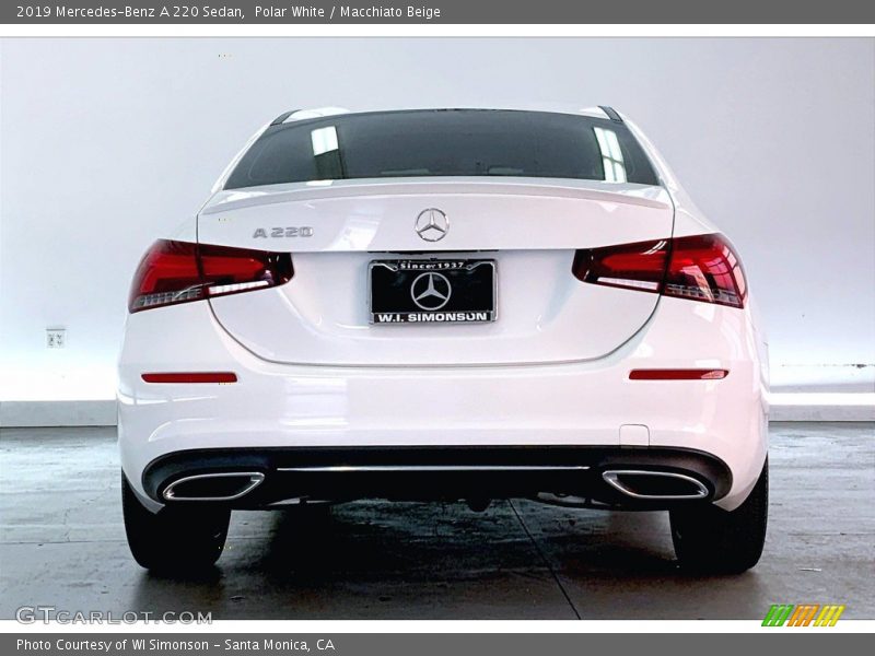 Polar White / Macchiato Beige 2019 Mercedes-Benz A 220 Sedan